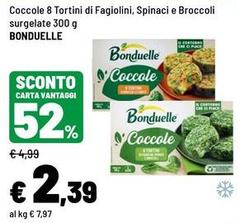 Bonduelle - Coccole 8 Tortini Di Fagiolini, Spinaci E Broccoli Surgelate