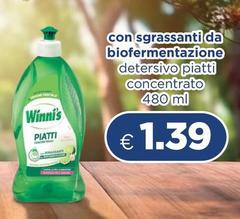 Winni's - Detersivo Piatti Concentrato