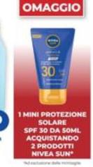 Nivea - 1 Mini Protezione Solare Spf 30 Da 50ml Acquistando 2 Prodotti