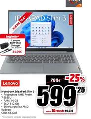 Lenovo - Notebook Ideapad Slim 3