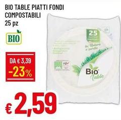 Bio -  Table Piatti Fondi Compostabili