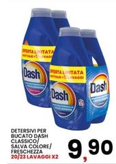 Dash - Detersivi Per Bucato  Classico/ Salva Colore/ Freschezza 20/23 Lavaggi X2