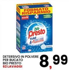 Bio Presto - Detersivo In Polvere Per Bucato