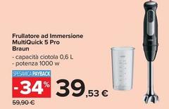 Braun - Frullatore Ad Immersione Multiquick 5 Pro