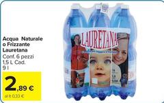 Lauretana - Acqua Naturale O Frizzante