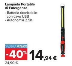 Lampada Portatile Di Emergenza