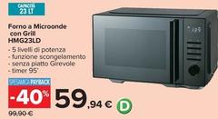 Forno A Microonde Con Grill HMG23LD