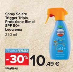 Leocrema - Spray Solare Trigger Tripla Protezione Bimbi Spf 50+