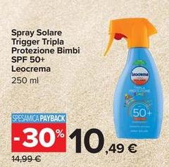 Leocrema - Spray Solare Trigger Tripla Protezione Bimbi Spf 50+