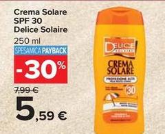 Delice - Crema Solare Spf 30