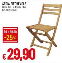 Linea - Sedia Pieghevole