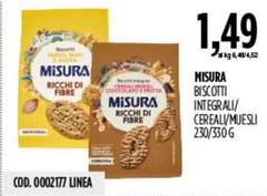 Misura - Biscotti Integrali/ Cereal/ Muesli
