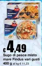 Findus - Sugo Di Pesce Misto Mare