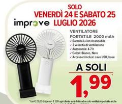 Solo - Ventilatore Portatile 2000 Mah