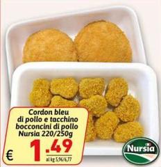 Nursia - Cordon Bleu Di Pollo E Tacchino Bocconcini Di Pollo