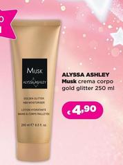 Gold - Alyssa Ashley Musk Crema Corpo  Glitter