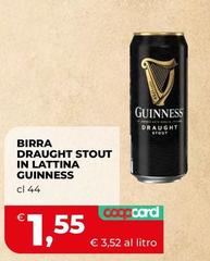 Guinness - Birra Draught Stout In Lattina