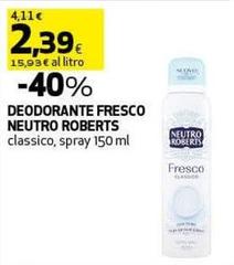 Neutro Roberts - Deodorante Fresco