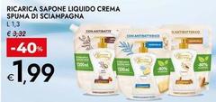 Spuma Di Sciampagna - Ricarica Sapone Liquido Crema