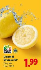 Limoni Di Siracusa IGP