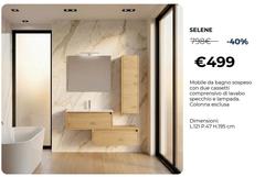 Selene Mobile Da Bagno Sospeso Con Due Cassetti 