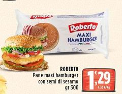Roberto - Pane Maxi Hamburger Con Semi Di Sesamo