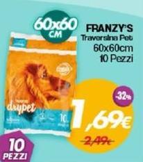 Franzy'S - Traversina Pet 60x60cm 10 Pezzi