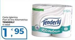 Tenderly - Carta Igienica Fiori Di Lino Kilometrica
