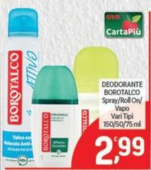 Borotalco - Deodorante Spray/Roll On/Vapo