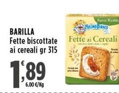 Barilla - Fette Biscottate Ai Cereali