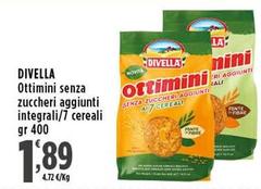 Divella - Ottimini Senza Zuccheri Aggiunti Integrali/ 7 Cereali