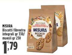Misura - Biscotti Fibrextra Integrali/ Muesli 