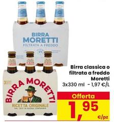 Moretti - Birra Classica O Filtrata A Freddo