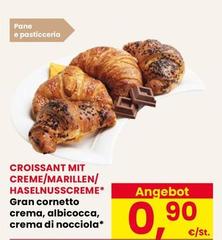 Croissant Creme/marillen/Haselnusscreme*