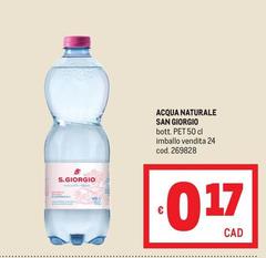 San giorgio - Acqua Naturale