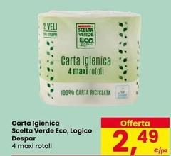 Despar - Carta Igienica Scelta Verde Eco, Logico