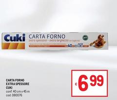 Cuki - Carta Forno Extra Spessore