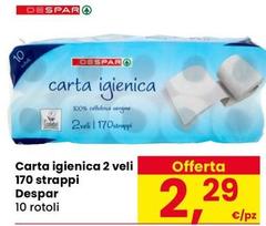 Despar - Carta Igienica 2 Veli 170 Strappi