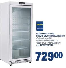 Metro Professional Frigorifero Con Porta In Vetro