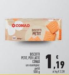 Conad - Biscotti Petit, Per Latte