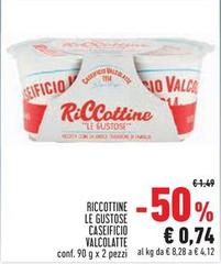 Caseificio valcolatte - Riccottine Le Gustose
