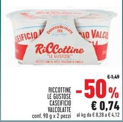 Caseificio valcolatte - Riccottine Le Gustose
