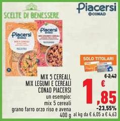 Benessere - Mix 5 Cereali, Mix Legumi E Cereali