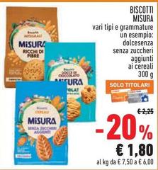Misura - Biscotti