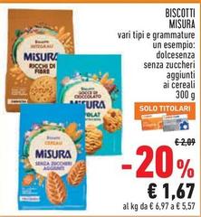 Misura - Biscotti