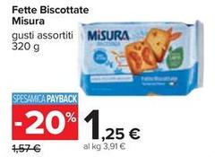 Misura - Fette Biscottate