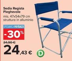 Sedia Regista Pieghevole