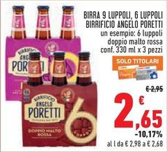 Angelo poretti - Birra 9 Luppoli, 6 Luppoli Birrificio
