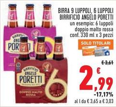 Angelo poretti - Birra 9 Luppoli, 6 Luppoli Birrificio