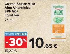 Equilibra - Crema Solare Viso Aloe Vitaminica Spf 50+